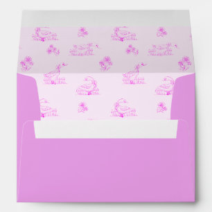 Cute Country Goose Toile Pattern Envelope
