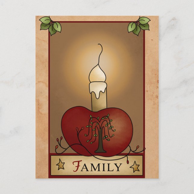 Cute Country Inspirational Postcard (Front)