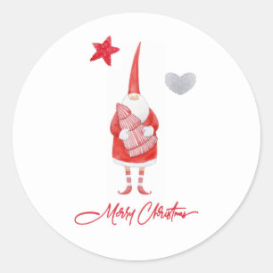 Cute Country Santa Christmas Sticker