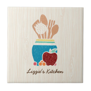 Cute Country Style Kitchen Utensils With Name Tile
