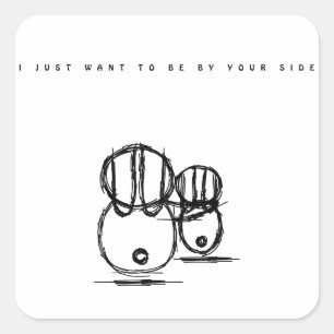 Cute Couple Bunny Sticker