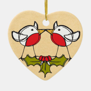 Cute Couple Christmas Ornament