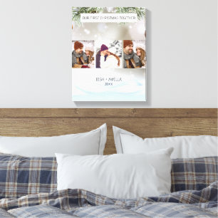 Cute Couple Custom Photo Canvas Print