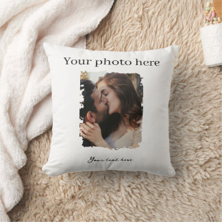Cute Couple Custom Photo Cushion