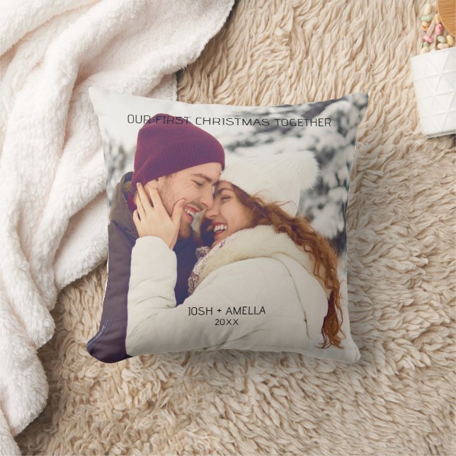 Cute Couple Custom Photo  Cushion (Blanket)