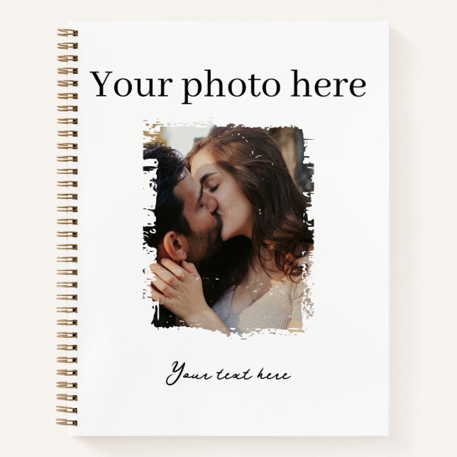 Cute Couple Custom Photo Journals  (Front)