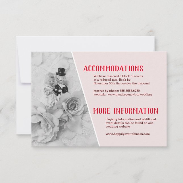 Cute Couple Event Enclosure Card (Front)