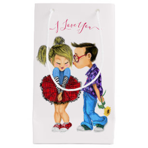 Cute Couple Gift Bag - I Love You