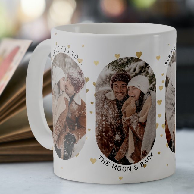 Cute Couple 'I Love You' 4 Photo Collage Coffee Mug (Creator Uploaded)