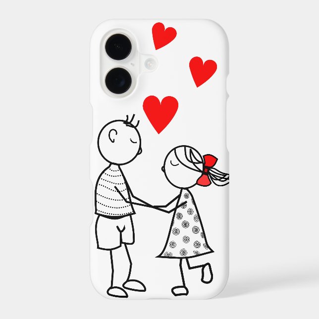 Cute Couple iPhone Case (Back)