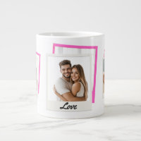 Cute Couple 'Love' 3 Photo Collage 