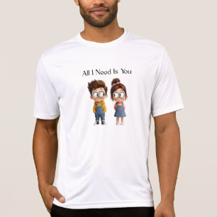 Cute Couple T-Shirt Anniversary Gift Need You