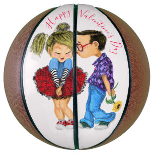 Cute Couple Your Valentine's Day Gift Basketball