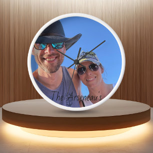  Cute Couple's Photo  Clock