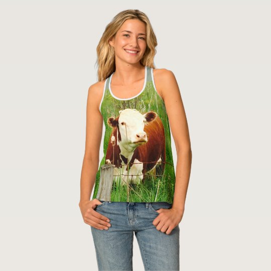 Cute Cow 4Cara Singlet | Zazzle.co.nz