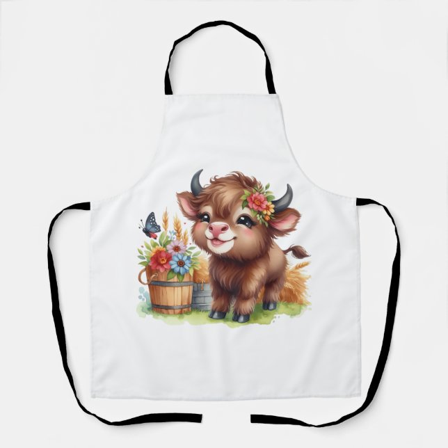 Cute Cow Apron (Front)