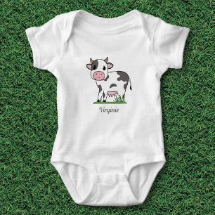 Cute Cow Baby Bodysuit