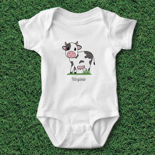Cute Cow Baby Bodysuit (Cute Cow Baby Bodysuit)