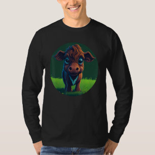 Cute Cow Baby Calf Cow Herd Cow Cow Hutch Farmer T-Shirt
