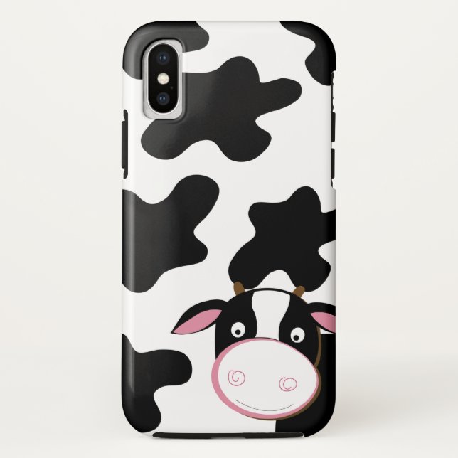 Cute Cow Black and White Cell Phone Case (Back)