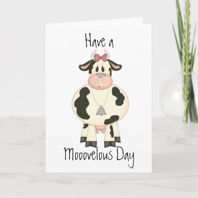 Cute Cow Card (Front)