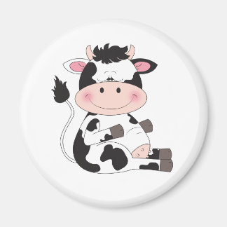 Cute Cow Cartoon Magnet