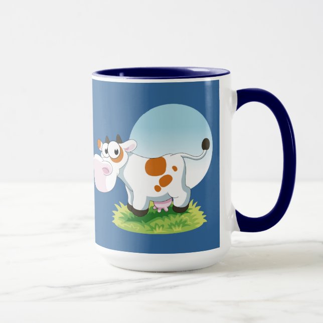 Cute Cow Cartoon Mug (Right)