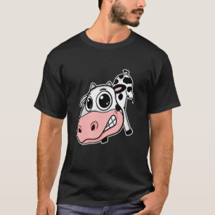 Cute Cow  Cow    Cow  Big Cow Head T-Shirt