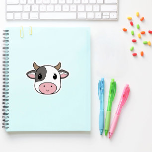 Cute Cow Custom-Cut Sticker