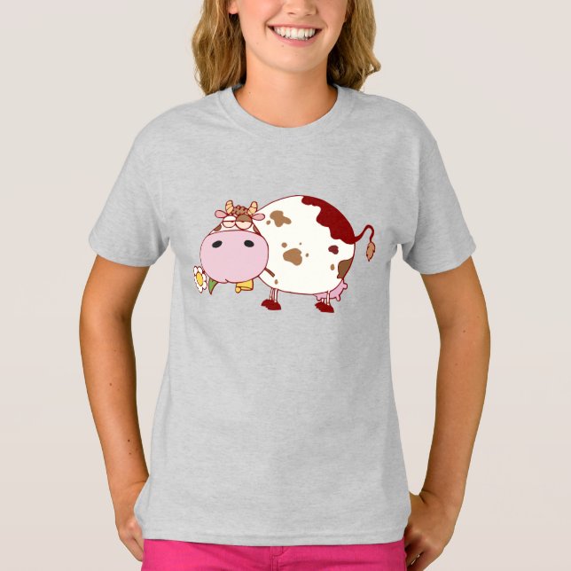 Cute Cow Design Farm Life Cattle Lover Gift animal T-Shirt (Front)