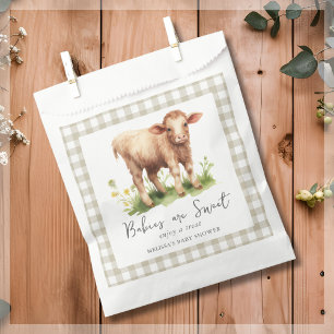 Cute Cow Farm Animal Baby Shower Favour Bags