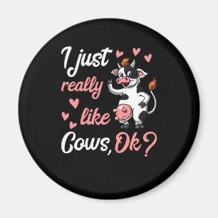 Cute Cow Funny Farm Ranch Animal Magnet