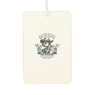 Cute Cow Girl Horse Riding Cowgirl Sunset Rider _4 Car Air Freshener