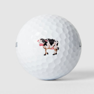 Cute cow golf balls