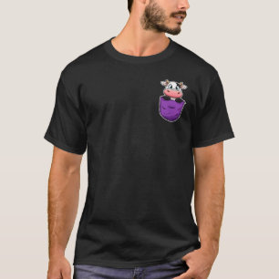Cute Cow In Pocket I Love Cows For Women Teens And T-Shirt