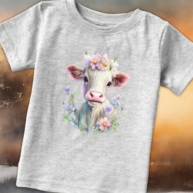 Cute Cow in The Sunny Day  Baby T-Shirt (Creator Uploaded)