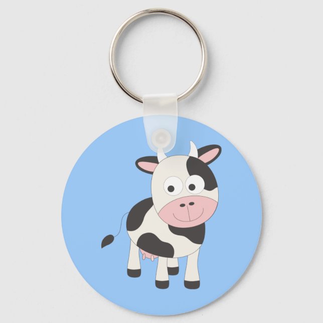 Cute cow key ring (Front)