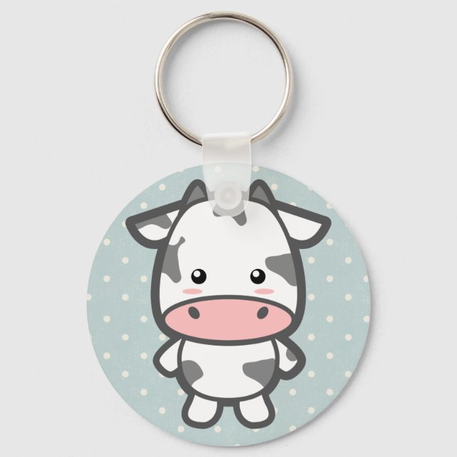 Cute Cow Key Ring (Front)