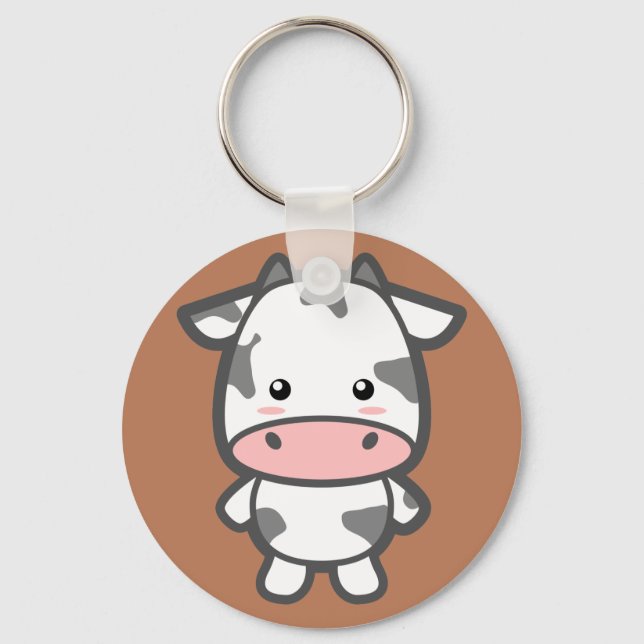 Cute Cow Key Ring (Front)