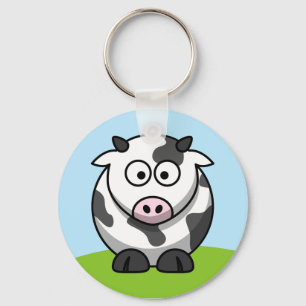Cute Cow Keychain