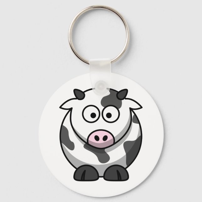 Cute Cow Keychain (Front)