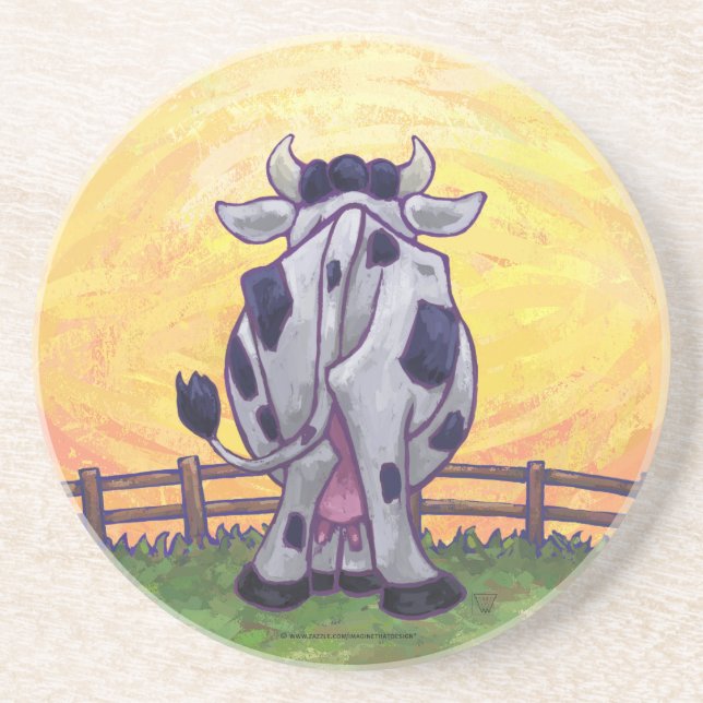 Cute Cow Kitchen Accessories Coaster (Front)