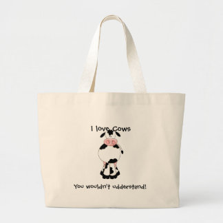 Cute Cow Large Tote Bag