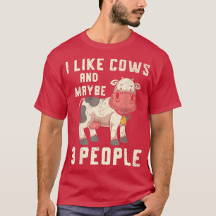 Cute Cow Lover Farming Farmer Farm Animal Funny Co T-Shirt