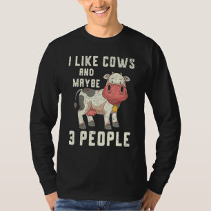 Cute Cow Lover Farming Farmer Farm Animal Funny Co T-Shirt
