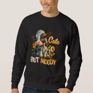 Cute Cow-Moody Cow Lovers Farm Cowgirl Baby Cow Su Sweatshirt