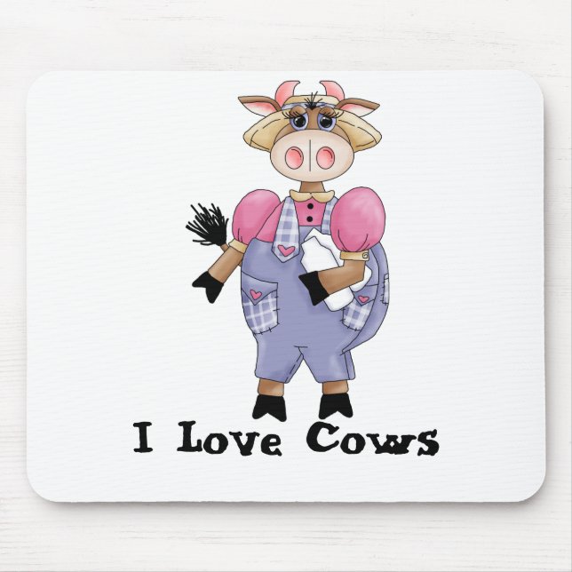 Cute Cow Mouse Pad (Front)