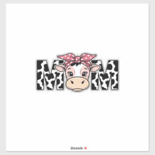 Cute Cow Mum Bow Graphic Design_1