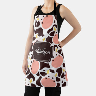 Cute Cow Pattern Apron