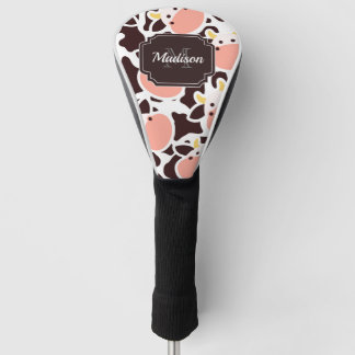 Cute Cow Pattern Golf Head Cover